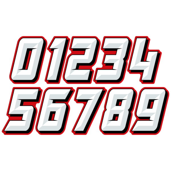 motocross racing number font